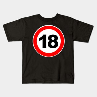 18th Birthday Gift Road Sign Finally Adult Kids T-Shirt